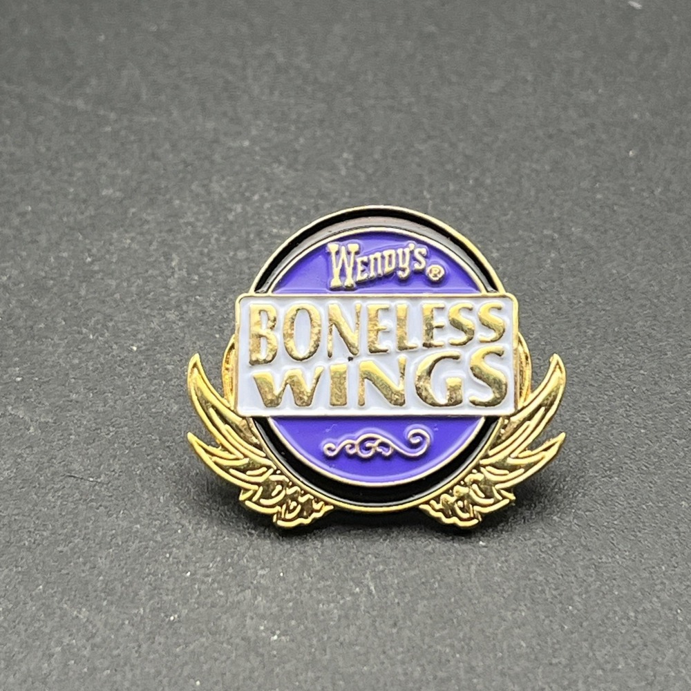 Wendy's Fast Food Restaurant Boneless Wings Employee Lapel Hat Pin
